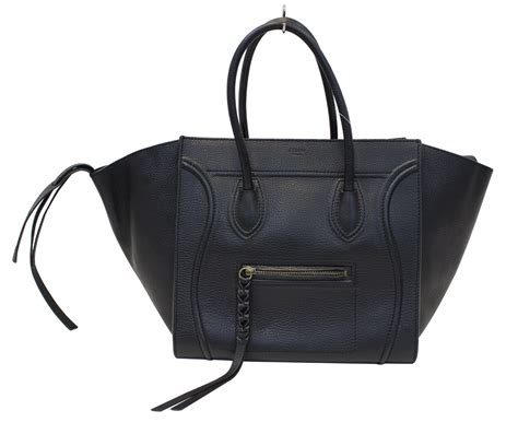 grey and black celine luggage bag|Celine large phantom luggage tote.